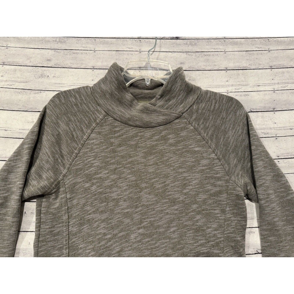 prAna Womens Calexa Tunic Sweater Sz XS Heather Green Pullover Active Pockets - Picture 4 of 15